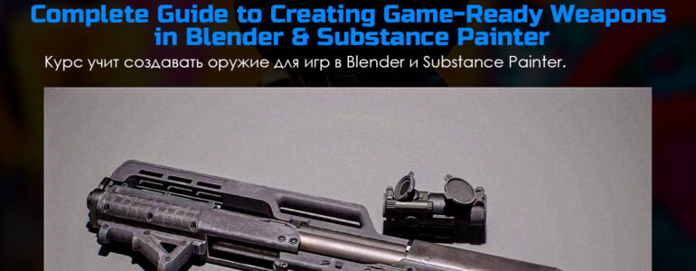Complete Guide To Creating Game-Ready Weapons In Blender &Amp; Substance Painter